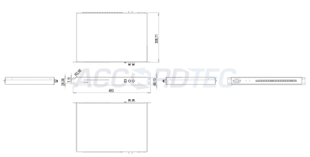 ББП-80х1 v.16 RACK Блок бесперебойного питания ACCORDTEC, 12 В, 16 х 0.5А